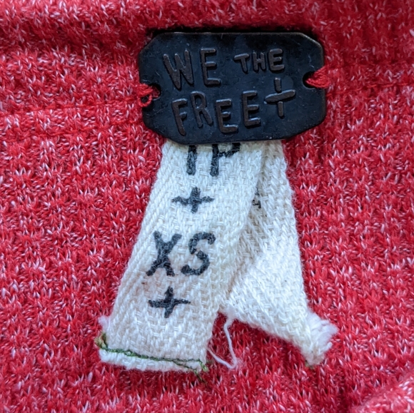 Free People We the Free Blossom thermal balloon sleeve patchwork boho fun top XS - Picture 10 of 11